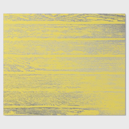 Italiaanse limonade geel grijs zilver hout shabby cadeaupapier (Vlak)
