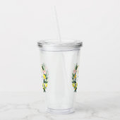 Italiaanse Limoncello Gele Blauwe Bruiloftscadeau Acryl Drinkbeker (Links)