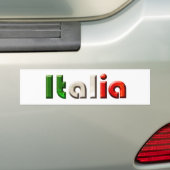 Italiaanse logo voor Italiaanse liefhebbers en Ita Bumpersticker (Op auto)