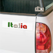 Italiaanse logo voor Italiaanse liefhebbers en Ita Bumpersticker (Op Truck)