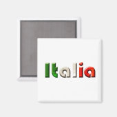 Italiaanse logo voor Italianen en Italiaanse liefh Magneet (Voorkant / Achterkant)