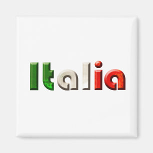 Italiaanse logo voor Italianen en Italiaanse liefh Magneet