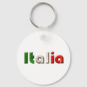 Italiaanse logo voor Italianen en Italiaanse liefh Sleutelhanger
