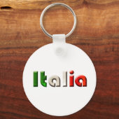 Italiaanse logo voor Italianen en Italiaanse liefh Sleutelhanger (Voorkant)