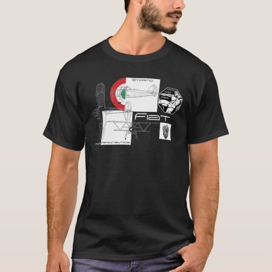 Italiaanse luchtmacht Mussolini T-shirt (Voorkant)