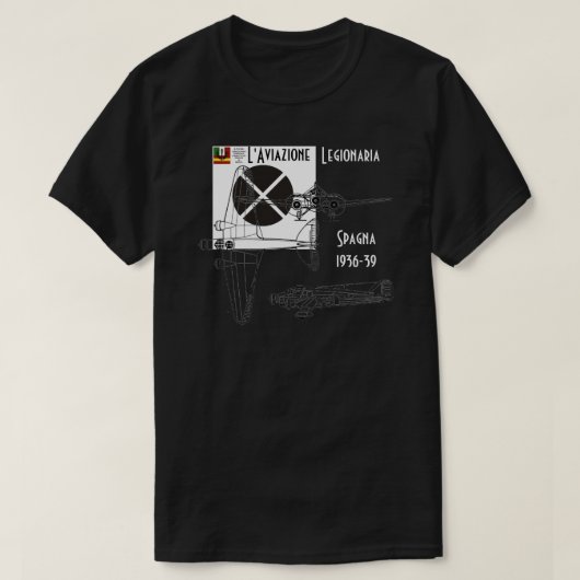 Italiaanse luchtmacht Spanje burgeroorlog Mussolin T-shirt (Design voorkant)