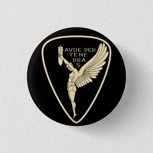 Italiaanse luchtmacht ww2-bomenkwadron ronde button 3,2 cm (Voorkant)