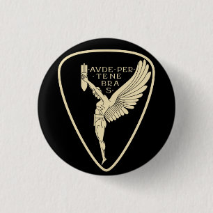 Italiaanse luchtmacht ww2-bomenkwadron ronde button 3,2 cm