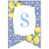 Italiaanse luiers Blue White Sweet Baby Boy Shower Vlaggetjes (Tweede vlag)