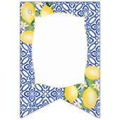 Italiaanse luiers Blue White Sweet Baby Boy Shower Vlaggetjes (Eerste vlag)