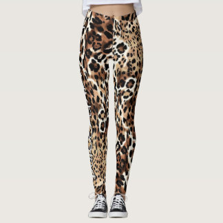 Italiaanse luipaardprint Wrap met hoogwaardige mod Leggings
