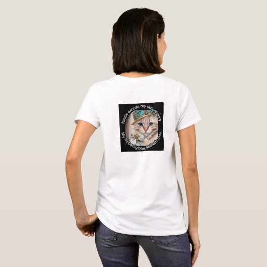 Italiaanse luxe kat: Willow T-shirt (Achterkant volledig)