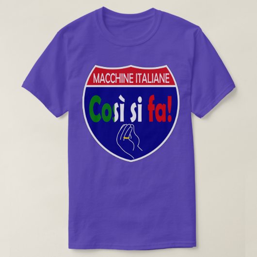 Italiaanse machines Cosi Si Fa Interstate T-shirt (Design voorkant)