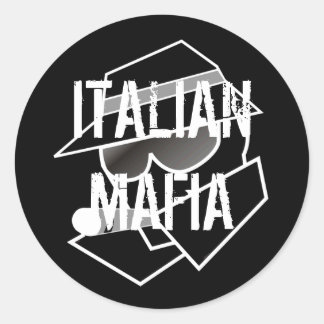 Italiaanse maffia ronde sticker