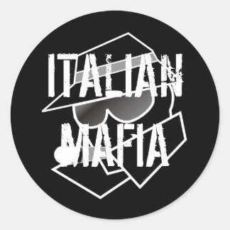 Italiaanse maffia ronde sticker