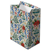 Italiaanse Majolica Kerstcadeautas Medium Cadeauzakje (Voorkant Gekanteld)