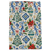 Italiaanse Majolica Kerstcadeautas Medium Cadeauzakje (Voorkant)