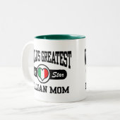 Italiaanse mam tweekleurige koffiemok (Voorkant links)