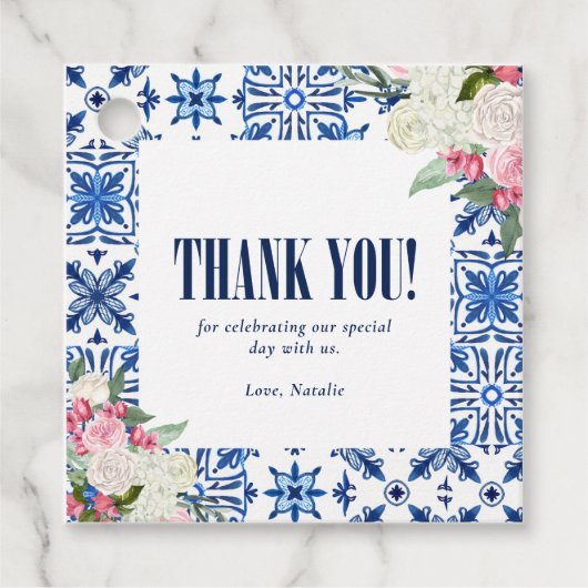 Italiaanse mama Mia Dank je wel Bedankjes Labels (Voorkant)