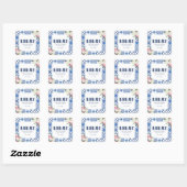 Italiaanse mamma Mia Favors Vierkante Sticker (Vel)