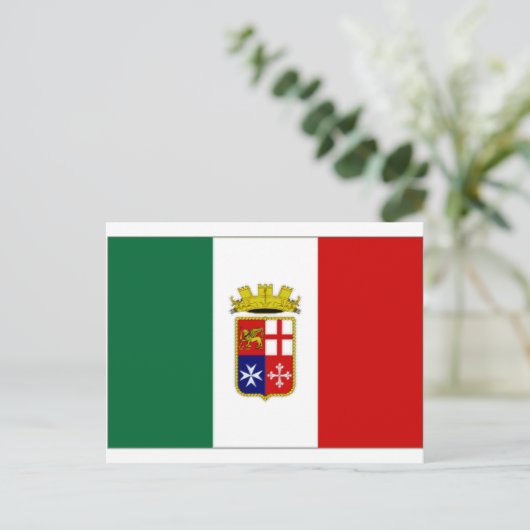 Italiaanse marinepost briefkaart (Staand voorkant)