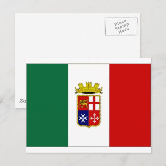Italiaanse marinepost briefkaart (Voorkant / Achterkant)