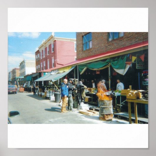 Italiaanse markt in Philadelphia Poster (Voorkant)