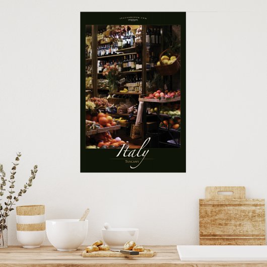 Italiaanse markt poster (Keuken)