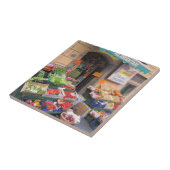 Italiaanse markt tegeltje (Zijkant)