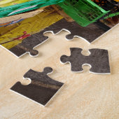 Italiaanse markt voor fruit en groenten in Pisa Legpuzzel (Zijkant)