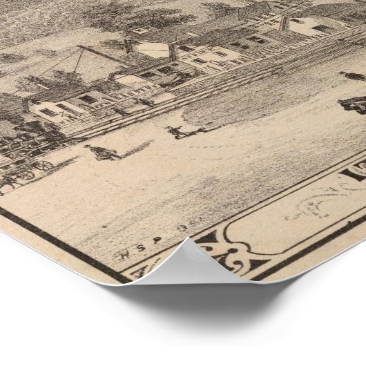 Italiaanse marmer Mills en Quarries Poster (Hoek)