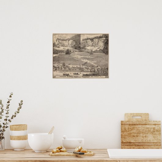 Italiaanse marmer Mills en Quarries Poster (Keuken)