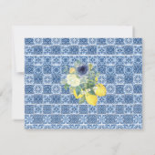 Italiaanse mediterrane citroen Maid of Honor foto Bedankkaart (Achterkant)