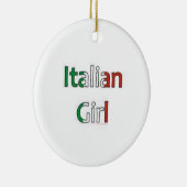 "ITALIAANSE MEISJES" CHRISTMAS OF GEWOON VOOR VUN  KERAMISCH ORNAMENT (Rechts)