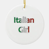 "ITALIAANSE MEISJES" CHRISTMAS OF GEWOON VOOR VUN  KERAMISCH ORNAMENT (Voorkant)