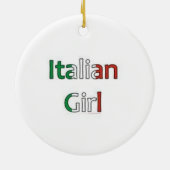 "ITALIAANSE MEISJES" CHRISTMAS OF GEWOON VOOR VUN  KERAMISCH ORNAMENT (Achterkant)