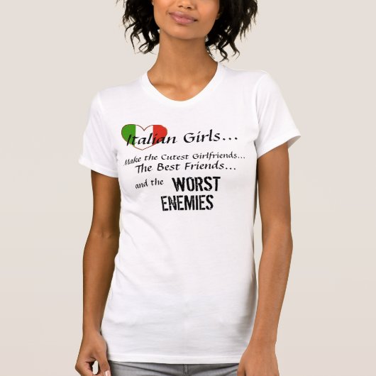 Italiaanse meisjes t-shirt (Voorkant)