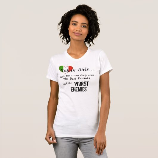 Italiaanse meisjes t-shirt (Voorkant volledig)