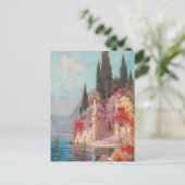 Italiaanse meren bloemen briefkaart (Staand voorkant)