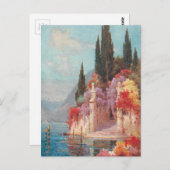 Italiaanse meren bloemen briefkaart (Voorkant / Achterkant)