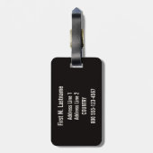 Italiaanse meren Italië aangepast bagagelabel (Achterkant verticaal)