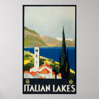 Italiaanse meren  Italië reisbureau Poster