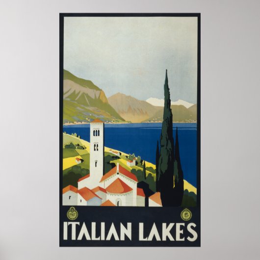 Italiaanse meren  Italië reisbureau Poster (Voorkant)