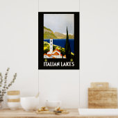 Italiaanse Meren Vintage Reisposter Poster (Keuken)