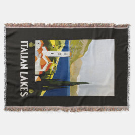 Italiaanse Meren vintage reizen gooien deken