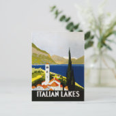Italiaanse Meren Vintage Reizen Italië Briefkaart (Staand voorkant)