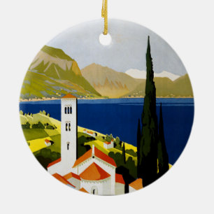 Italiaanse Meren Vintage Reizen Italië Keramisch Ornament