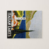 Italiaanse Meren Vintage Reizen Italië Legpuzzel (Horizontaal)