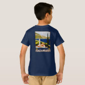 Italiaanse Meren Vintage Reizen Italië T-shirt (Achterkant volledig)