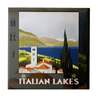 Italiaanse Meren Vintage Reizen Italië Tegeltje